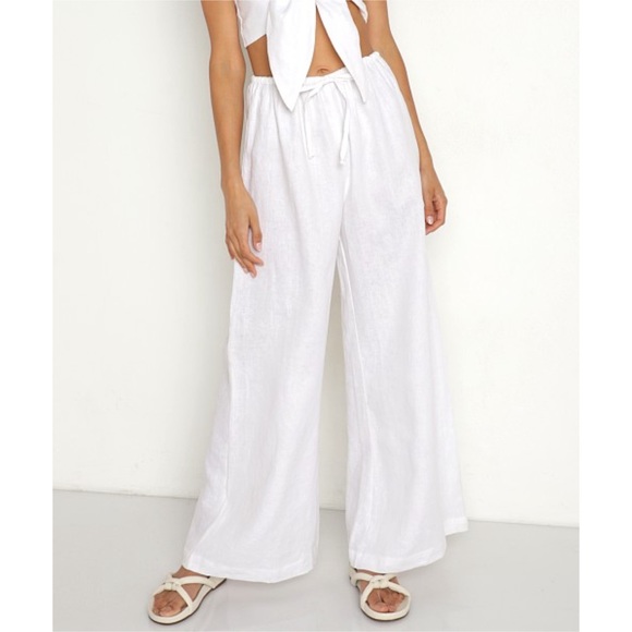 Faithfull the Brand Pants - Faithfull the Brand Solano pant in white, size XS